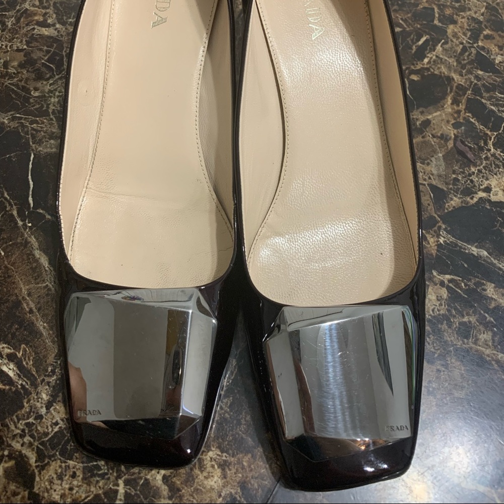 Prada dark burgundy shoes